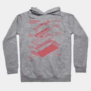 Synthesizer Anatomy design for Synth musician and music producer Hoodie